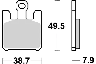 BRAKE PAD SINT ST/RA