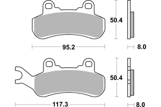 BRAKE PAD SINT ATV RACE