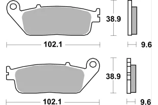 BRAKE PAD SINT ST/RA