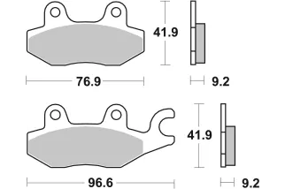BRAKE PAD SINT SCOOT