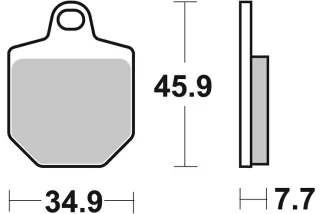 BRAKE PAD SINT ST/RA