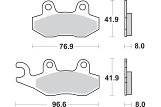 BRAKE PAD SINT REAR