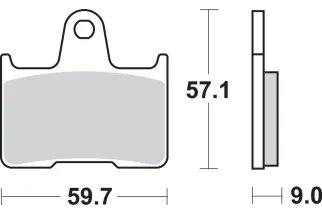 BRAKE PAD SINT REAR