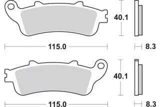 BRAKE PAD SINT REAR