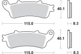 BRAKE PAD SINT REAR