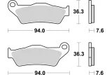 BRAKE PAD CAR/CER