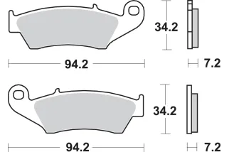 BRAKE PAD CAR/CER
