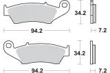 BRAKE PAD CAR/CER
