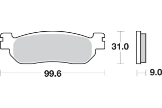BRAKE PAD CAR/CER