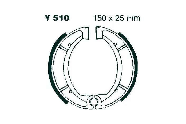 BRAKE SHOE GROOVED