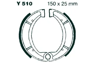 BRAKE SHOE GROOVED
