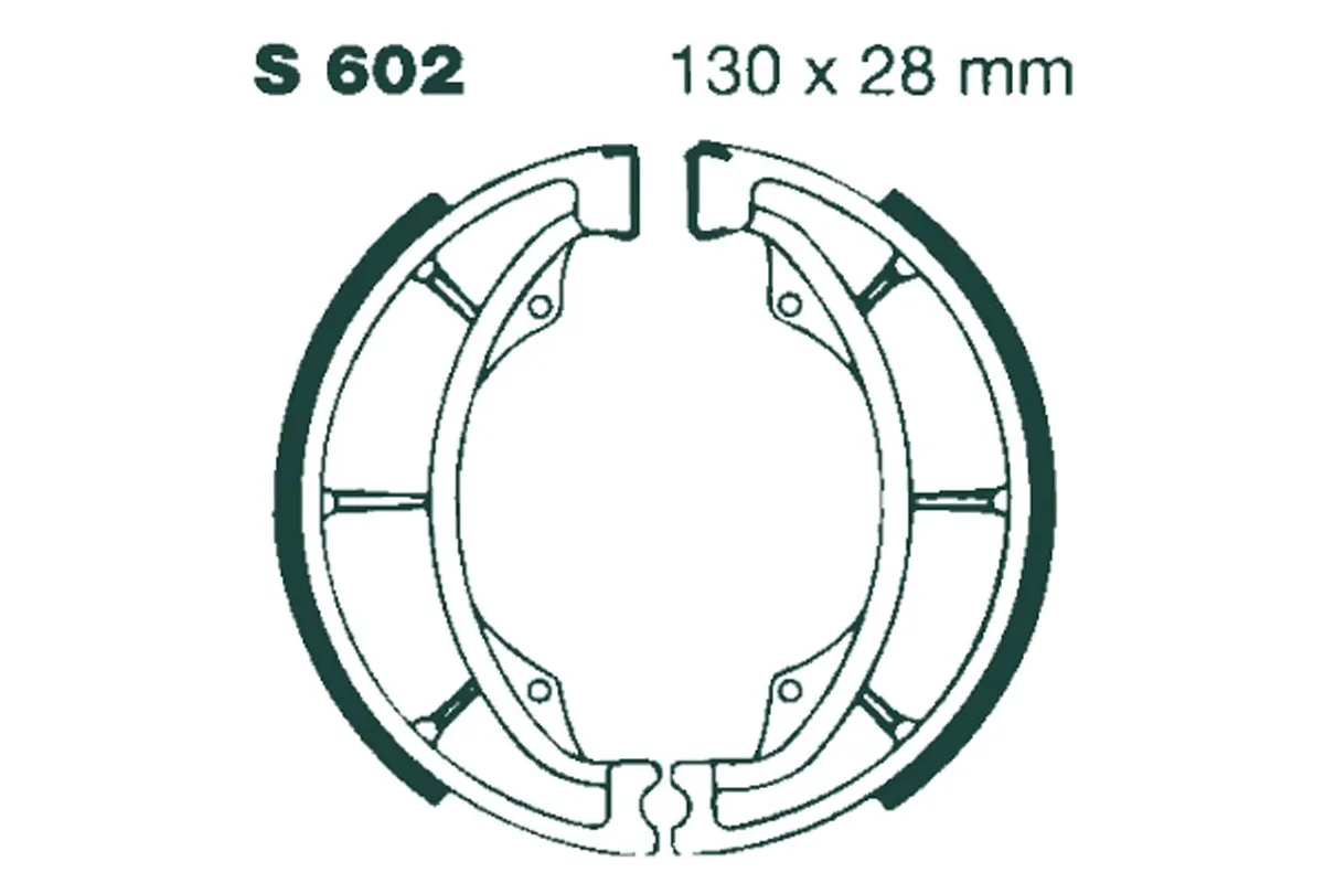 BRAKE SHOE GROOVED
