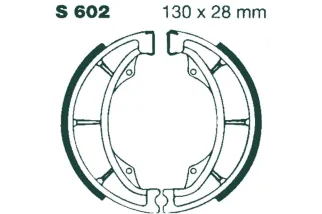 BRAKE SHOE GROOVED