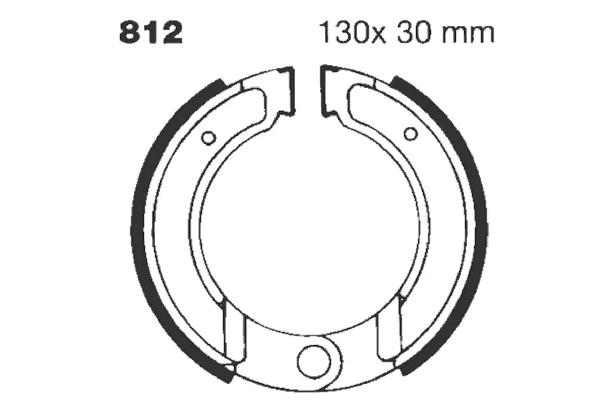 BRAKE SHOE GROOVED