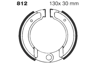 BRAKE SHOE GROOVED