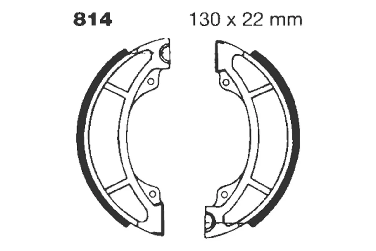 BRAKE SHOE GROOVED