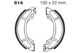 BRAKE SHOE GROOVED