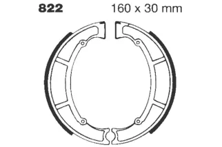 BRAKE SHOE GROOVED