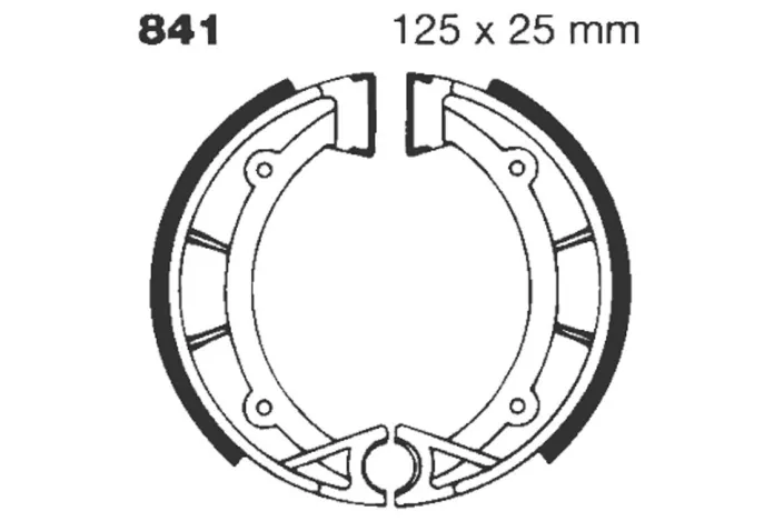 BRAKE SHOE GROOVED