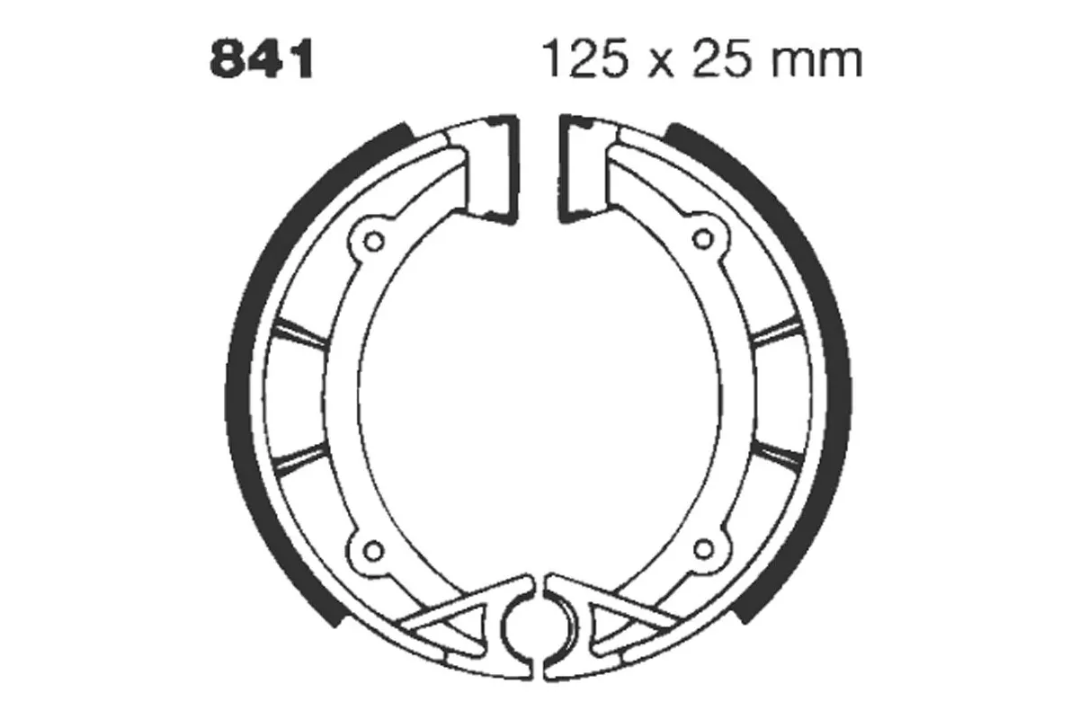 BRAKE SHOE GROOVED