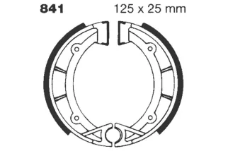BRAKE SHOE GROOVED