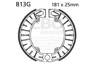 BRAKE SHOE GROOVED
