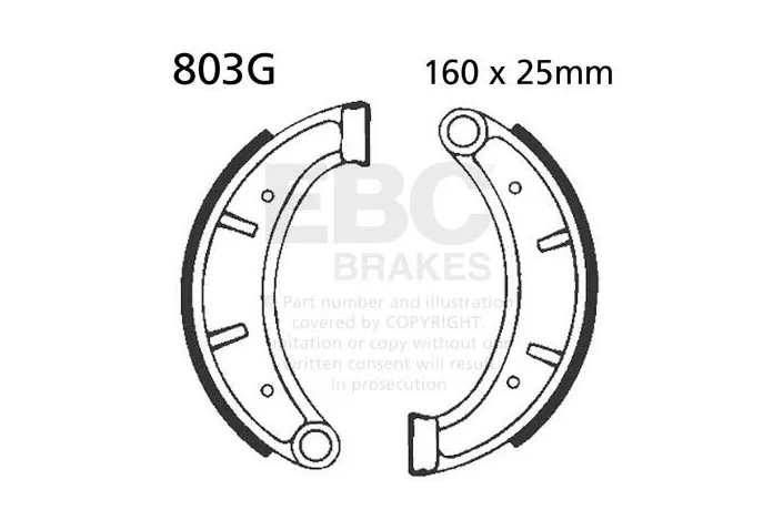 BRAKE SHOE GROOVED