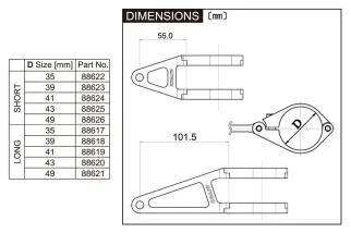 HEADLIGHT BRACKET SHORT