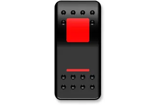 SWITCH ROCKER ON/OFF RED