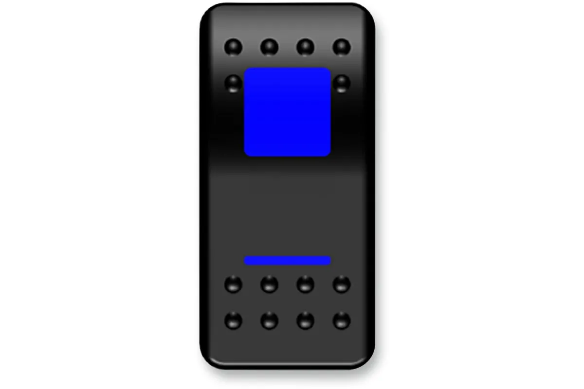 SWITCH ROCKER ON/OFF BLUE