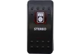 SWITCH ROCKER STEREO-RED