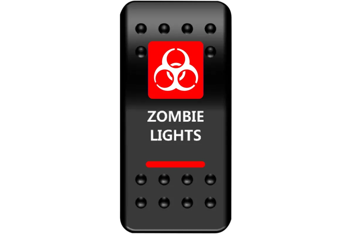 SWITCH RCKER ZMBIE LT-RED