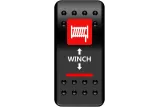 SWITCH ROCKER WINCH-RED