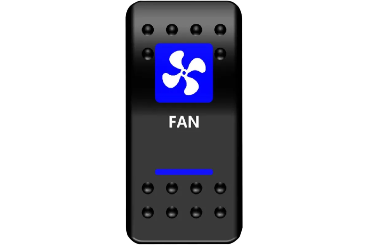 SWITCH FAN POWER BLUE