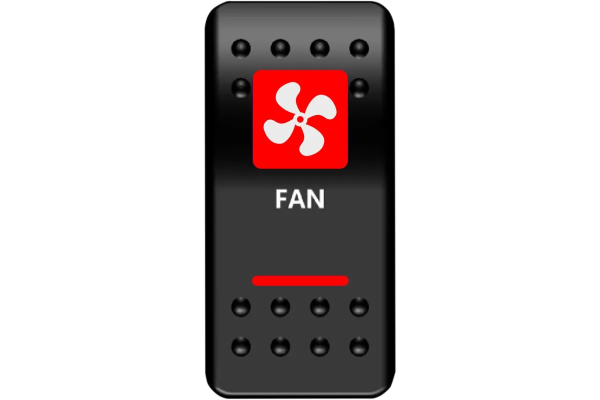 SWITCH FAN POWER RED