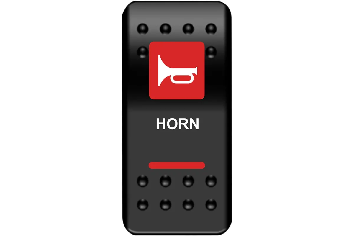 SWITCH ROCKER HORN-RED