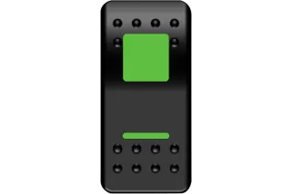 SWITCH ROCKER ON/OFF GRN