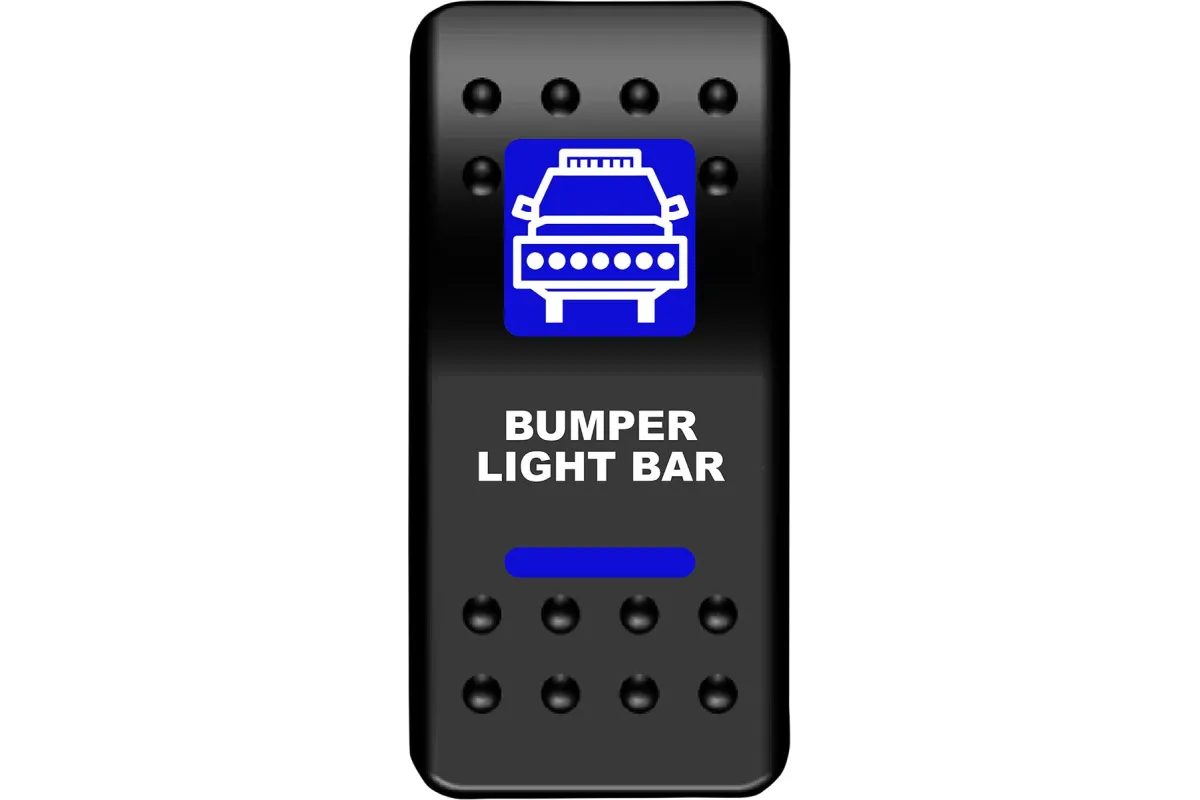 SWITCH RKR BMPR LGHTBR BU