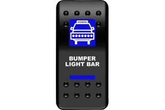 SWITCH RKR BMPR LGHTBR BU