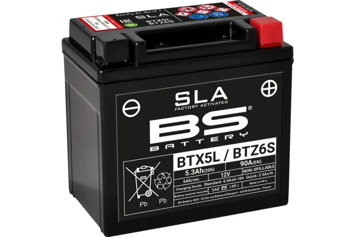 BATTERY BS BTX5L/BTZ6S