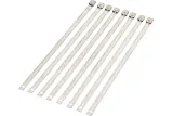 CABLE TIE SILVER 8 8PK