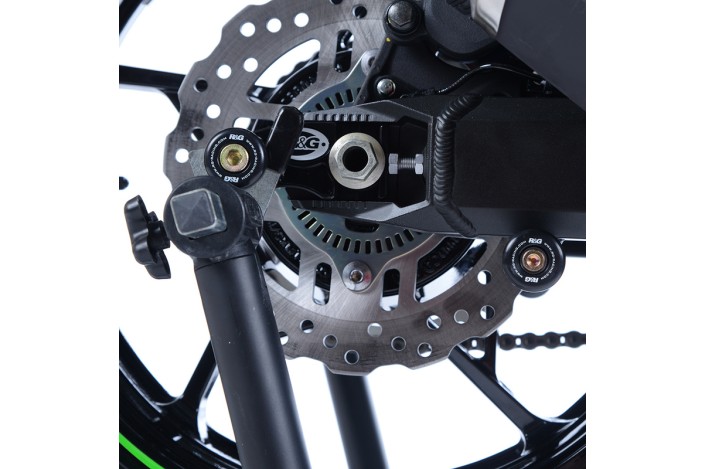 Pions de bras oscillant avec platine R&G RACING noir Kawasaki Z900