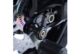 Pions de bras oscillant avec platine R&G RACING noir Kawasaki Z900