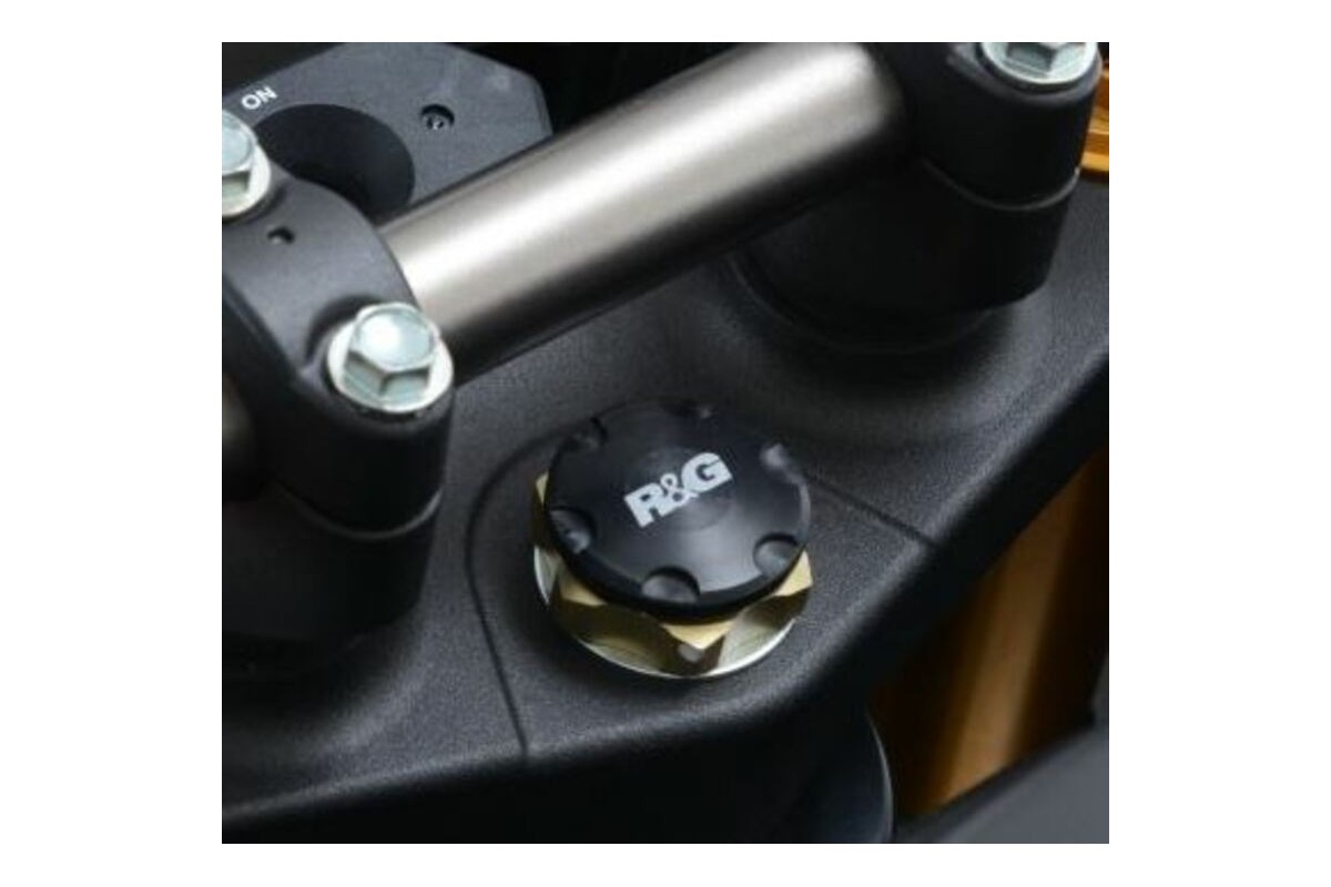 Insert écrou de direction R&G RACING noir Honda CRF1000L Africa Twin