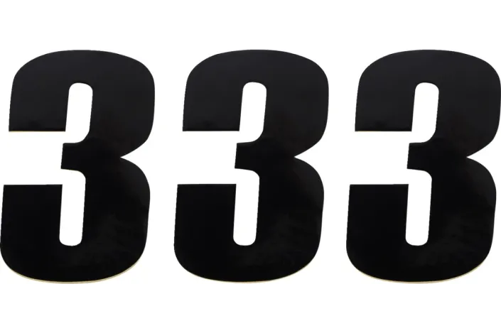NUMBER MSE 3 4.5 BLACK