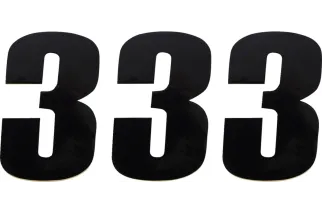 NUMBER MSE 3 4.5 BLACK