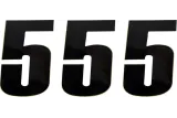 NUMBER MSE 5 4.5 BLACK