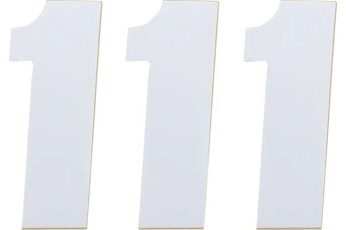 NUMBER MSE 1 4.5 WHITE