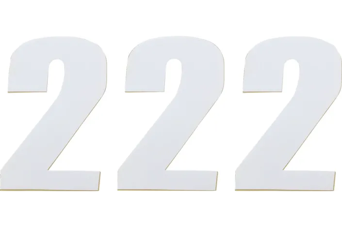 NUMBER MSE 2 4.5 WHITE