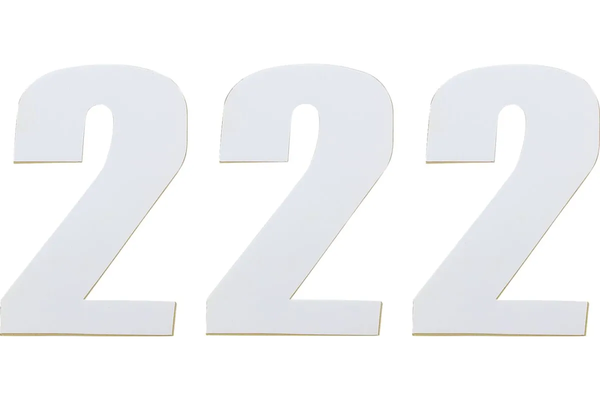 NUMBER MSE 2 4.5 WHITE